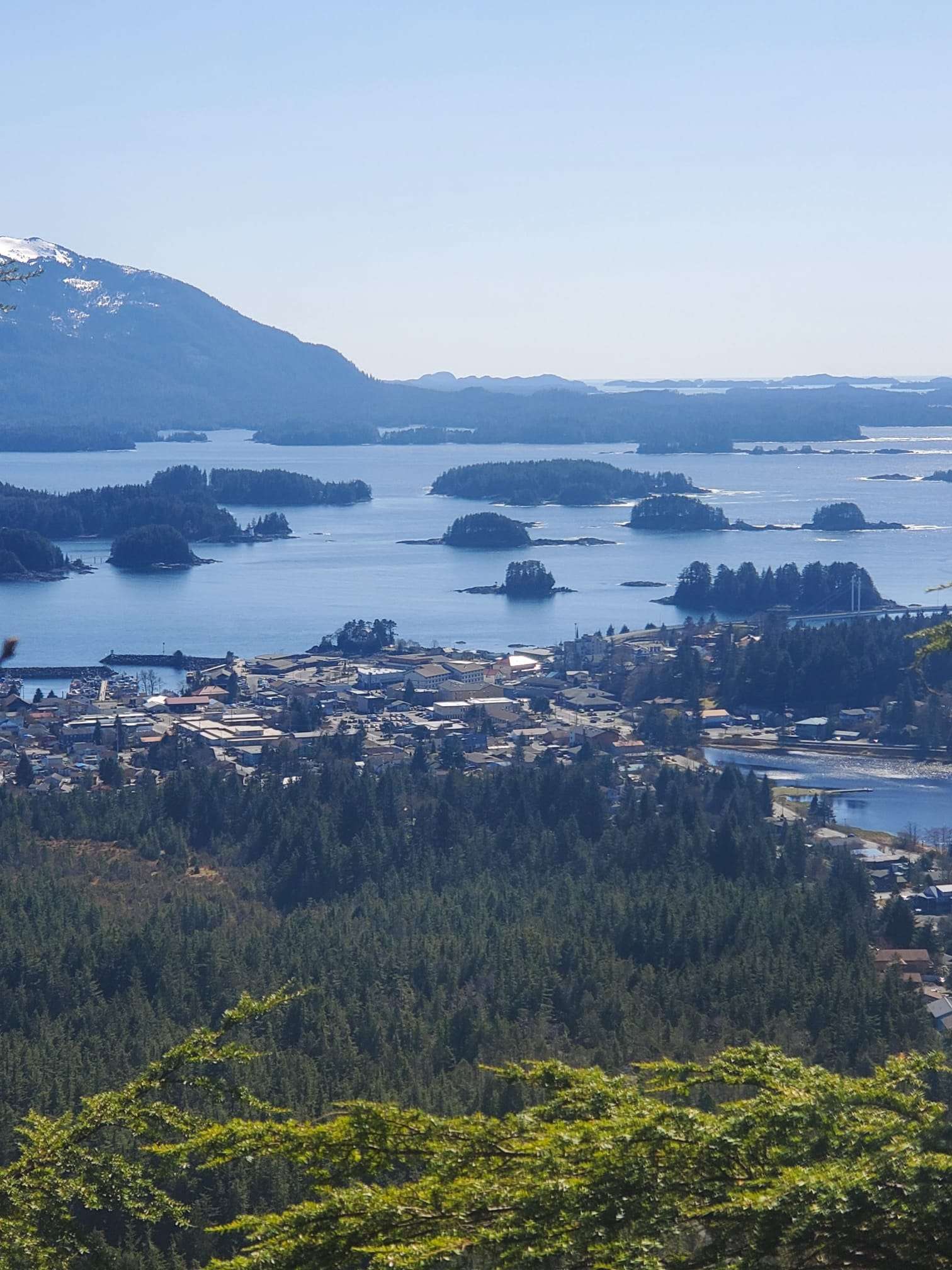 Aerial view of Sitka, Alaska